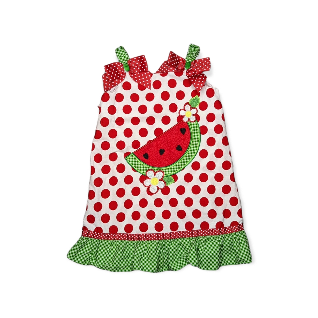 Youngland Red, Green & White Watermelon Tunic Dress Size 4
